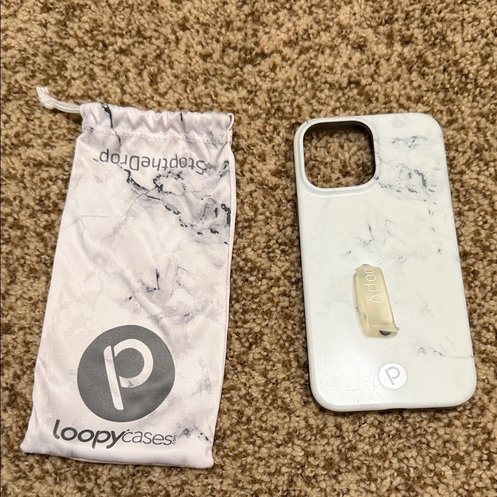 Loopy Case Marble Design “iPhone 13 max”Phone Case